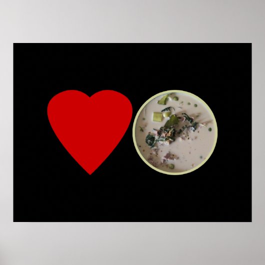 Love Thai Green Curry ... Thailand Street Food ポスター (正面)