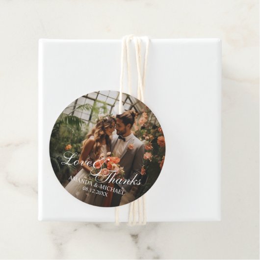 Love & Thanksのフォトカスタム結婚式の引き出物 フェイバータグ (インサイチュ)