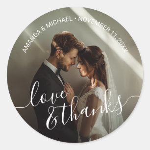 Love & Thanksのフォトカスタム結婚式の引き出物 ラウンドシール