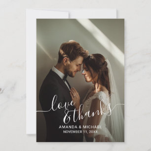 Love & Thanksの写真カスタム結婚 サンキューカード
