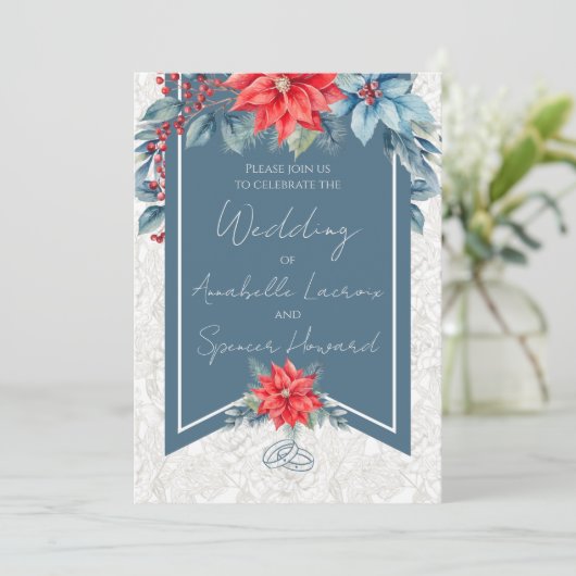 Love That Blooms in Winter Wedding 招待状 (スタンド正面)