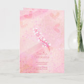 Love That Grows Deeper Moody Floral Greeting Card カード (裏面)