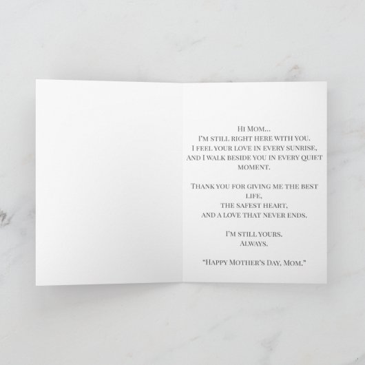 Love That Never Lets Go カード (内部)