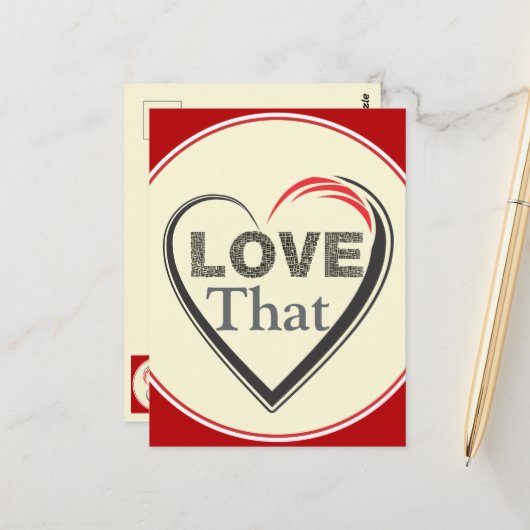 Love That Postcard ポストカード (正面/裏面インサイチュ)