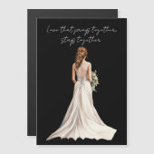 Love that Prays Together Wedding Greeting Card (正面/裏面)