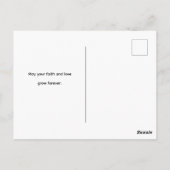 Love that Prays Together Wedding Greeting Card ポストカード (裏面)