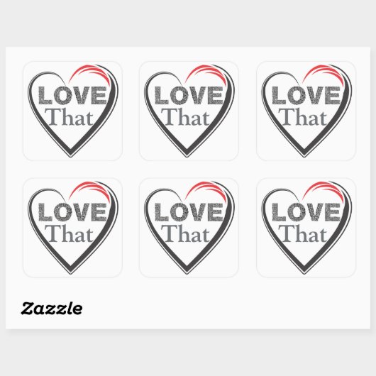 Love That Sticker スクエアシール (シート)