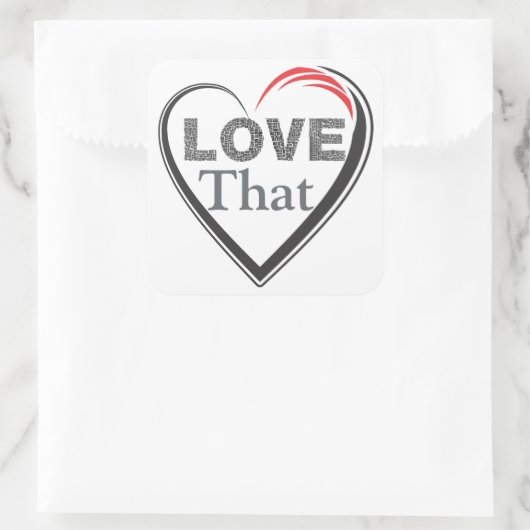 Love That Sticker スクエアシール (バッグ)