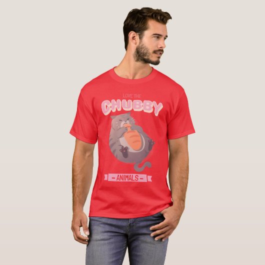 Love the Chubby Animals 15 friends Tシャツ (正面フル)