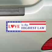 Love: the Highest Law Bumper Sticker バンパーステッカー (車上)