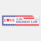 Love: the Highest Law Bumper Sticker バンパーステッカー (正面)