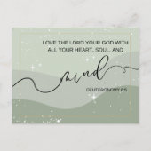 Love the Lord Deuteronomy 6 5 Christian Faith ポストカード (正面)