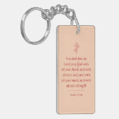 Love the Lord Your God Christian キーホルダー (正面左)