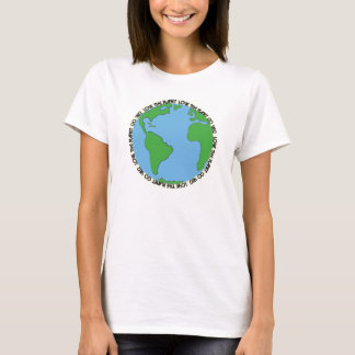 Love the planet Go veg Tシャツ