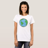 Love the planet Go veg Tシャツ (正面フル)