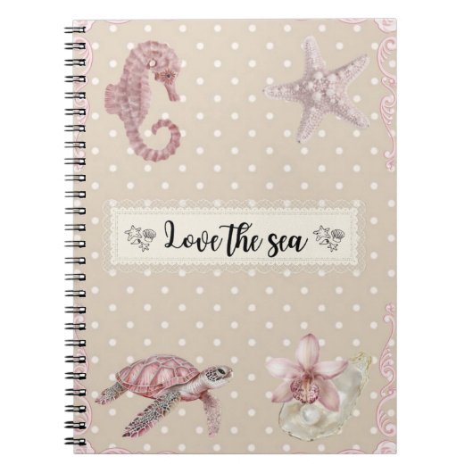 Love the sea Notizbuch ノートブック (正面)