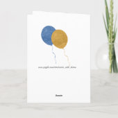 Love the Shoes and red Geraniums Card カード (裏面)