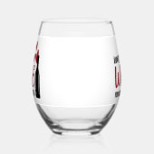 Love the Wine You Are おもしろい With ステムなしワイングラス (左)