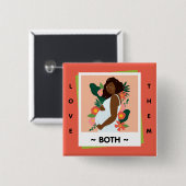 Love Them Both Pro-Life – Honor Life Button 缶バッジ (正面&裏面)