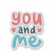 Love-Themed Sticker for iPad Cover シール (正面)