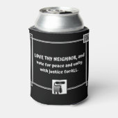 Love Thy Neighbor – 態度で涼しく 缶クーラー (缶裏面)