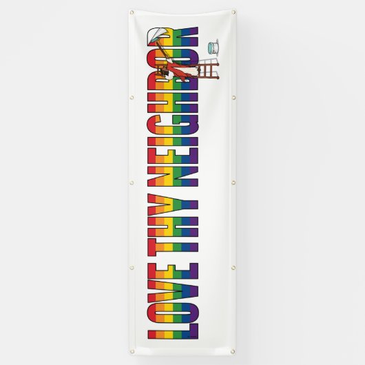 Love Thy Neighbor 横断幕 (縦)