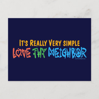 Love Thy Neighbor - Peace Sign ポストカード