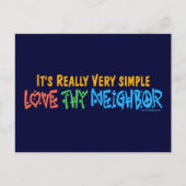 Love Thy Neighbor - Peace Sign ポストカード (正面)
