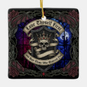 Love Thyself First セラミックオーナメント (正面)