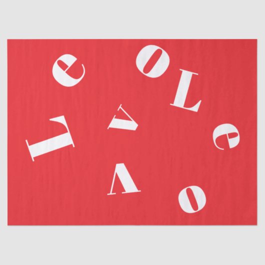 "Love" Tissue paper 薄葉紙 (正面)