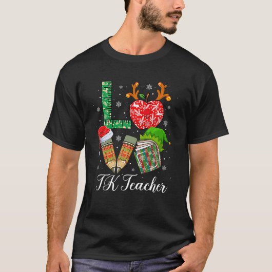 LOVE TK先生クリスマスパジャマペンシルApple Book Tシャツ (正面)