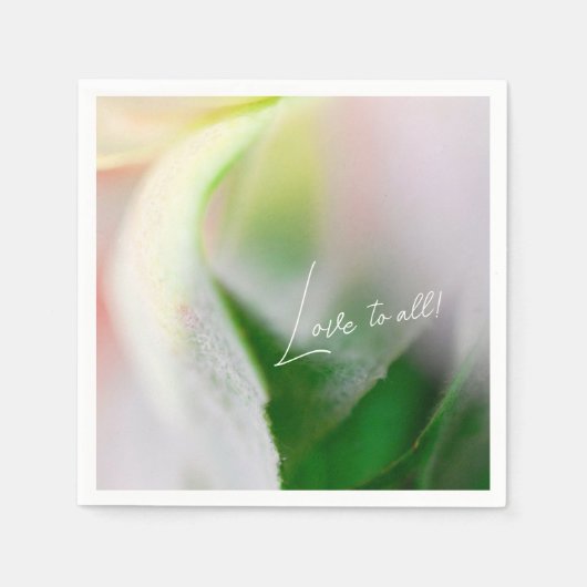 "Love to All" ペーパーナプキン スタンダードカクテルナプキン (正面)