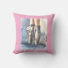 Love to Dance Ballet Pillow クッション