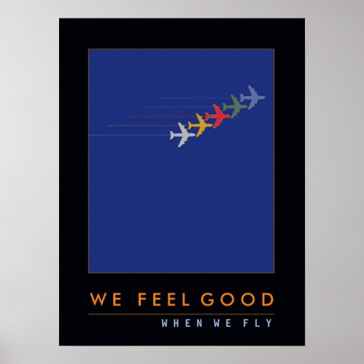 love to fly, air planes ポスター (正面)