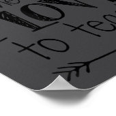 Love To Teach Sitive Affirmation Motivational Teac ポスター (角)