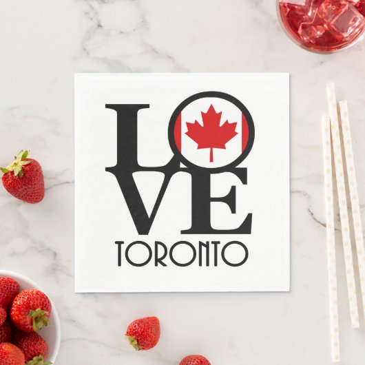 LOVE Toronto スタンダードランチョンナプキン (インサイチュ)