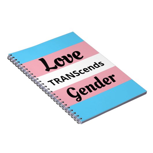 Love TRANScends Gender - Transgender Pride  ノートブック (右側)