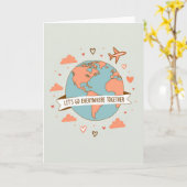 Love Travel Adventure Together Card カード (黄色い花)
