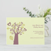 Love Tree – 日付カードの保存 招待状 (スタンド正面)