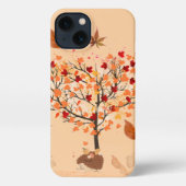 Love tree autumn iPhone case iPhoneケース (裏面)
