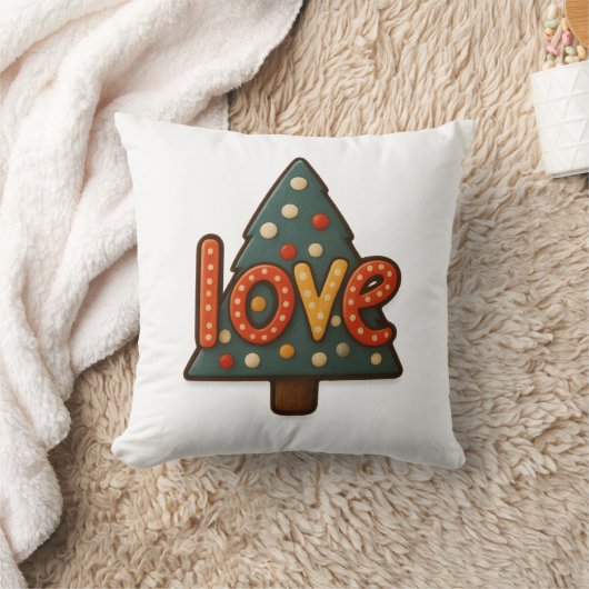 🎄「LOVE Tree Cookie」スロー枕 🍪❤️ クッション (ブランケット)