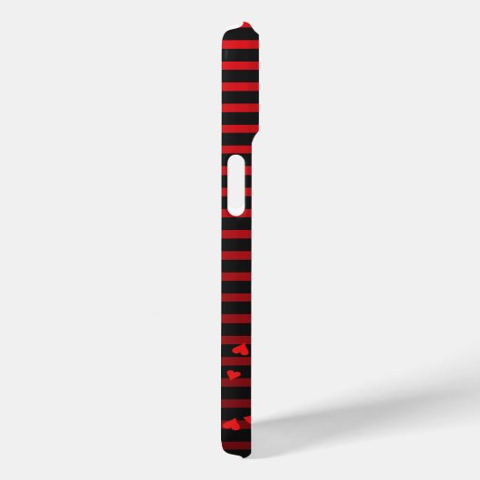 Love Tree iPhone Case Red Black Stripe Case-Mate iPhoneケース (裏面 / 右)