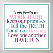 Love & Truth, Work & Fun, Promises Kept, Blessings ポスター (正面)