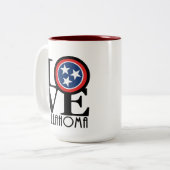 LOVE Tullahoma Tennessee 15oz ツートーンマグカップ (正面左)