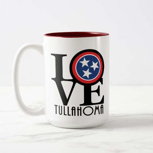 LOVE Tullahoma Tennessee 15oz ツートーンマグカップ (左)
