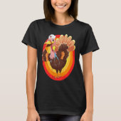 Love Turkey Stethoscope Nurse Life Thanksgiving Fa Tシャツ (正面)