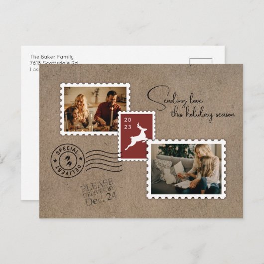 Love Two写真を送る シーズンポストカード (正面/裏面)