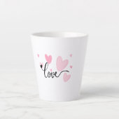 LOVE Typography Mug カフェラテマグ (正面)