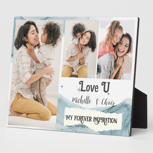 Love U mom：私の永遠のインスピレーション フォトプラーク (側面)