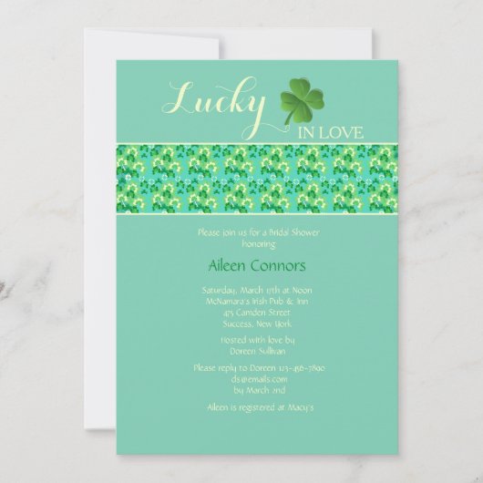 Love U-Pick背景色 招待状 (正面)